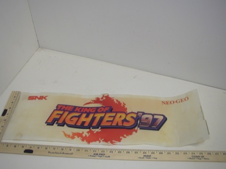 The King Of Fighters 97 Marquee (Creased, Cut Crooked On Bottom Edge)